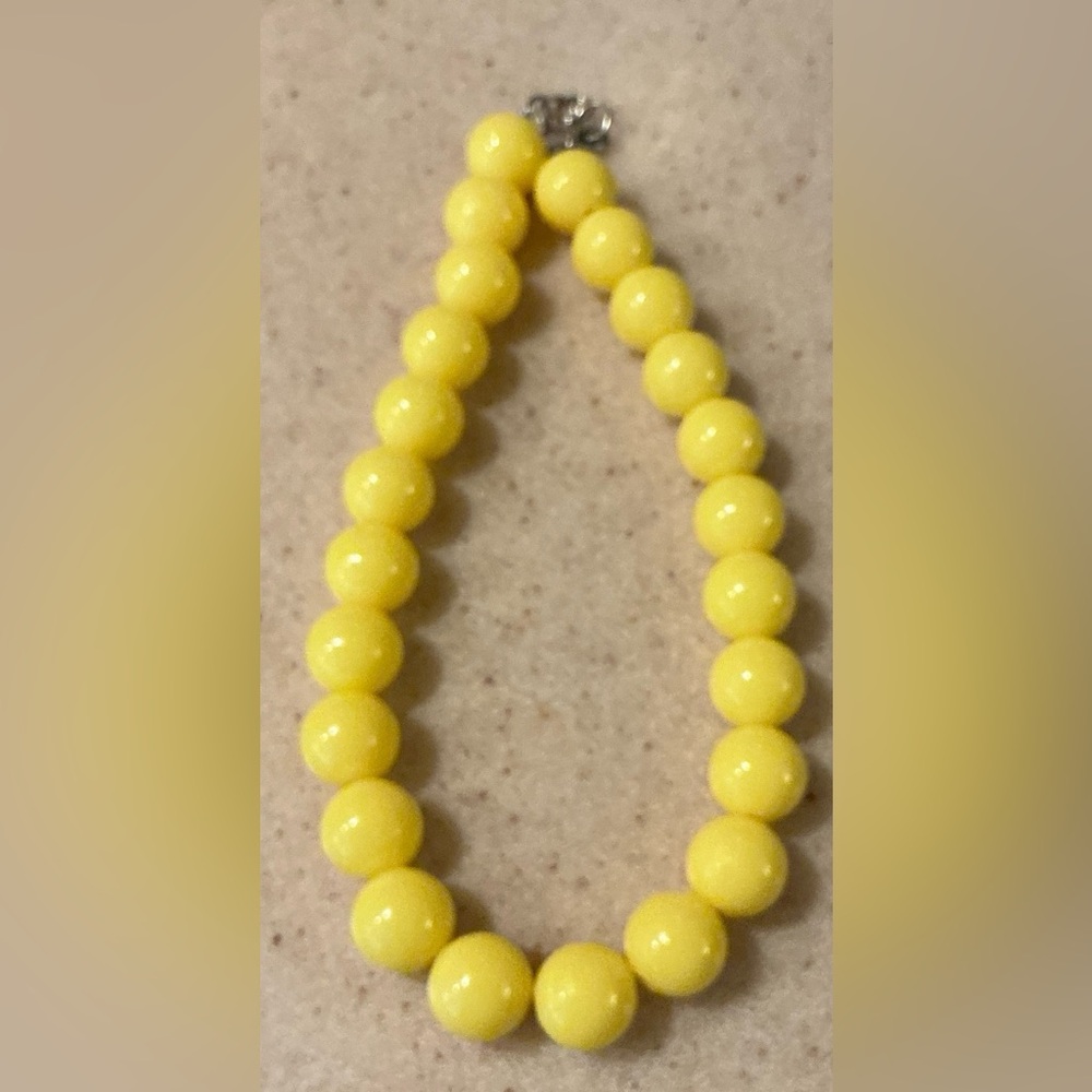 Yellow Beaded Necklace